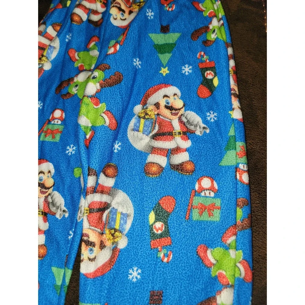 Super Mario‎ holiday Christmas pajamas size 4 sleepwear stocking